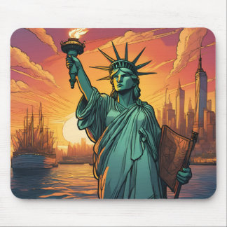 Tapis de souris statue de la liberté