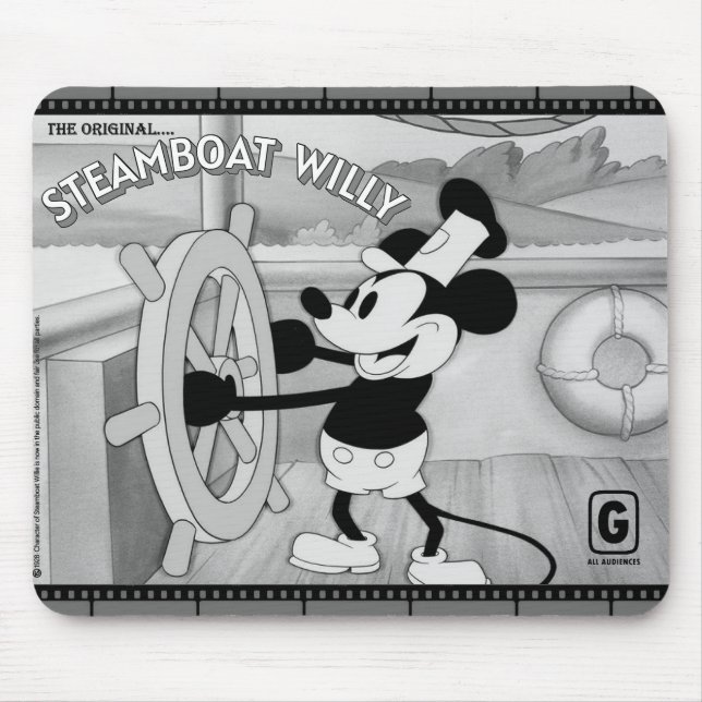 Tapis De Souris Steamboat Willie Mousepad (Devant)