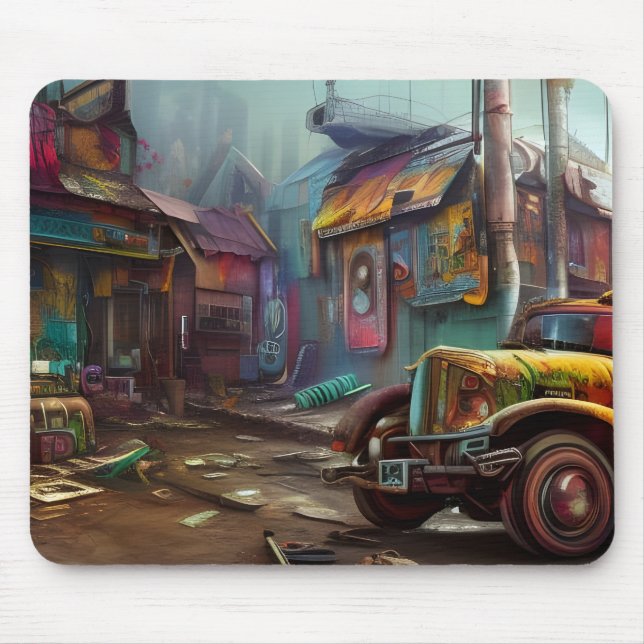 Tapis De Souris Steampunk Junk Yard (Devant)