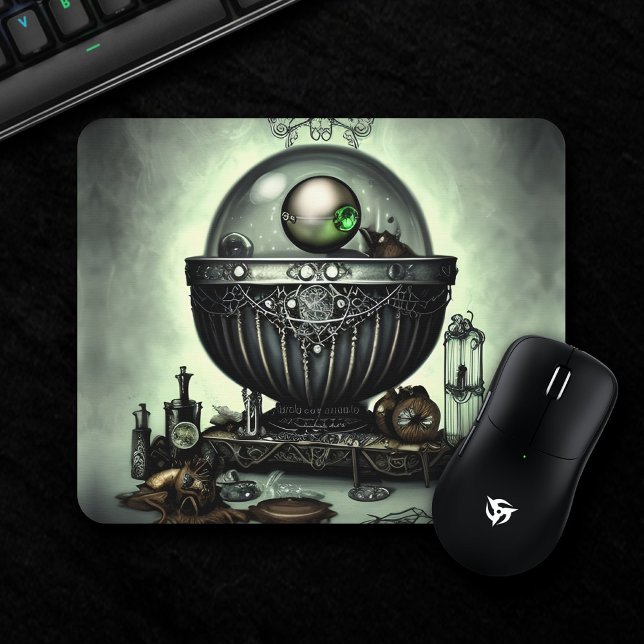 Tapis De Souris Steampunk Ornate Cauldron et articles magiques sur (Créateur téléchargé)