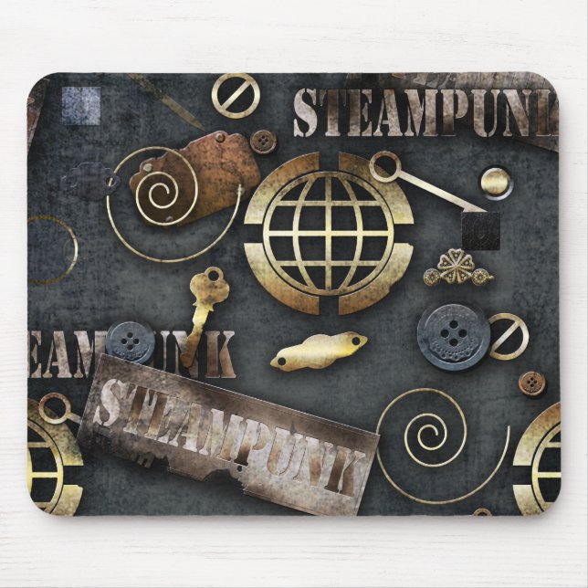 Tapis De Souris Steampunk, scrapbooking (Devant)