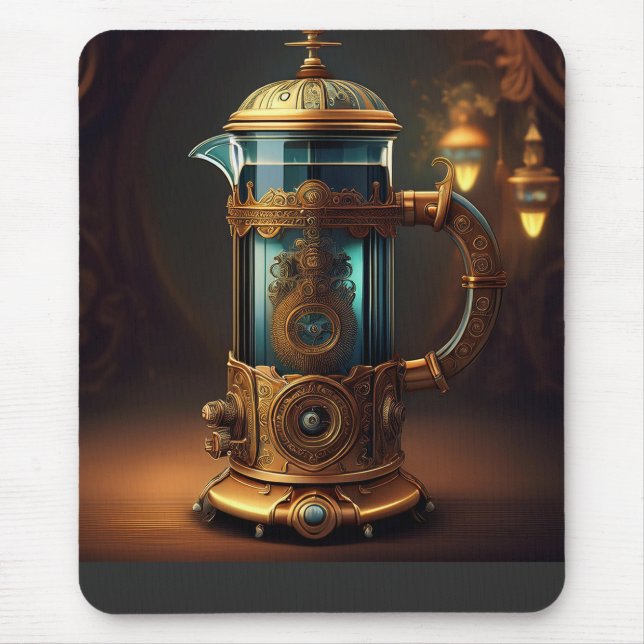Tapis De Souris Steampunk Style French Press (Devant)