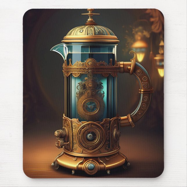 Tapis De Souris Steampunk Style French Press (Devant)