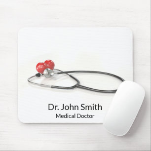 Tapis De Souris Stéthoscope avec Cœur   Soins Médicaux & Santé