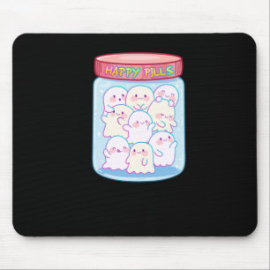 Tapis De Souris Sticker Ghosts Happy Pills