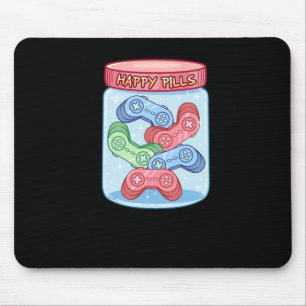 Tapis De Souris Sticker pour pilules Joyeux Gamer