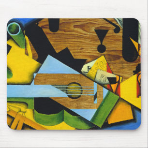Tapis De Souris Still Life avec une guitare de Juan Gris