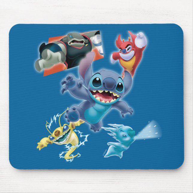 Tapis De Souris Stitch et ses amis (Devant)