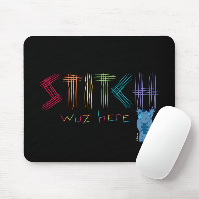 Tapis De Souris Stitch Était Là (Avec souris)