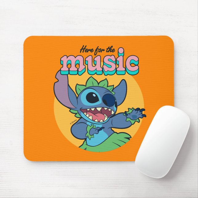 Tapis De Souris Stitch | Ici pour la Musique (Avec souris)