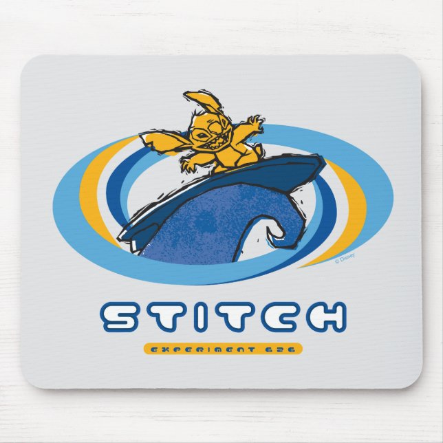 Tapis De Souris Stitch Surfing (Devant)