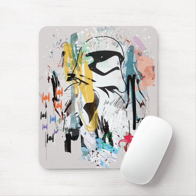 Tapis De Souris Stormtrooper Graffiti Collage (Avec souris)