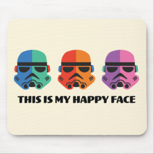 Tapis De Souris Stormtroopers C'est mon visage heureux