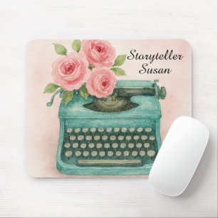 Tapis De Souris Storyteller Vintage Typewrite Aquarelle Mousepad
