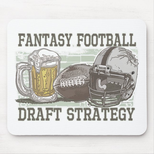 Tapis De Souris Stratégie d'ébauche du football d'imaginaire (Devant)
