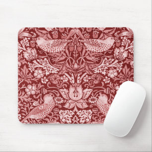 Tapis De Souris Strawberry Thief Maroon, William Morris