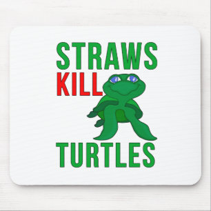 Tapis De Souris Straws Kill Turtles