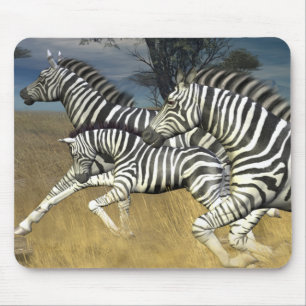 Tapis De Souris Stripes de course - Zebra Mouse Pad