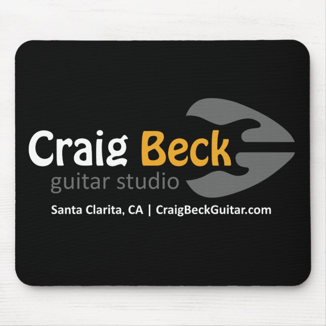 Tapis De Souris Studio de guitare de Mousepad | Craig Beck (Devant)