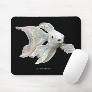 Tapis De Souris Stunning Platinum Butterfly Koi Carp Fish