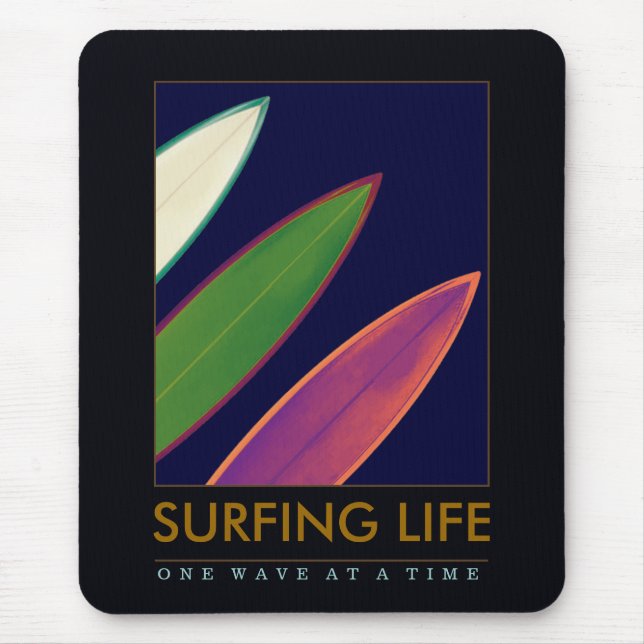 Tapis De Souris style de vie de surf (Devant)