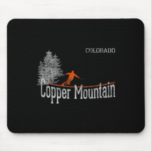 Tapis De Souris Style des années 80 Copper Mountain Colorado Skiin