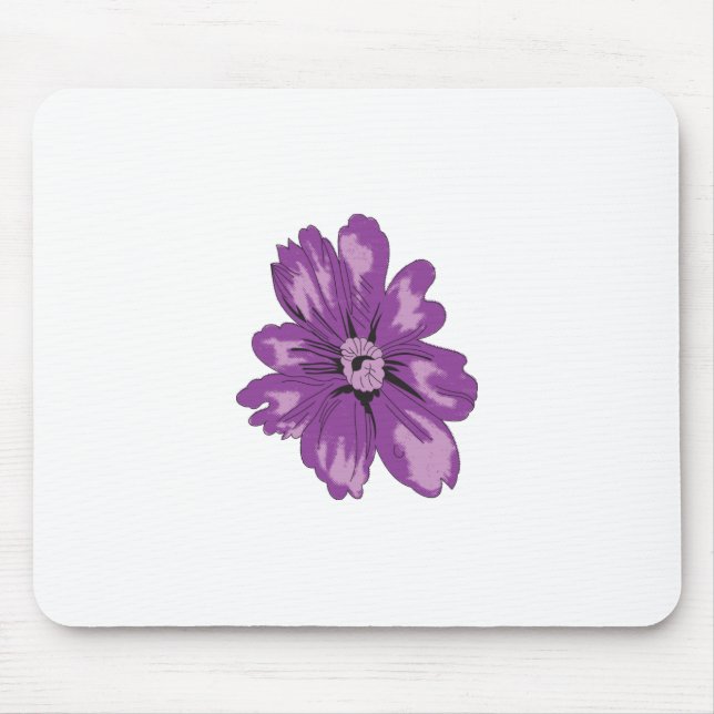 Tapis De Souris Style Fille, Aubergine Légère, Cèdre Blanchi (Devant)