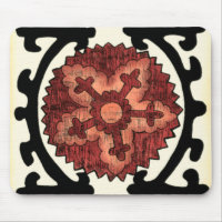 Style Suzani Motif Floral Décoratif