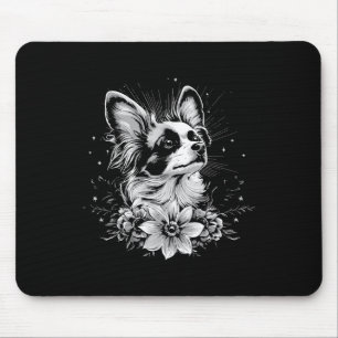 Tapis De Souris Style tatouage Lover Papillon Retro Chien