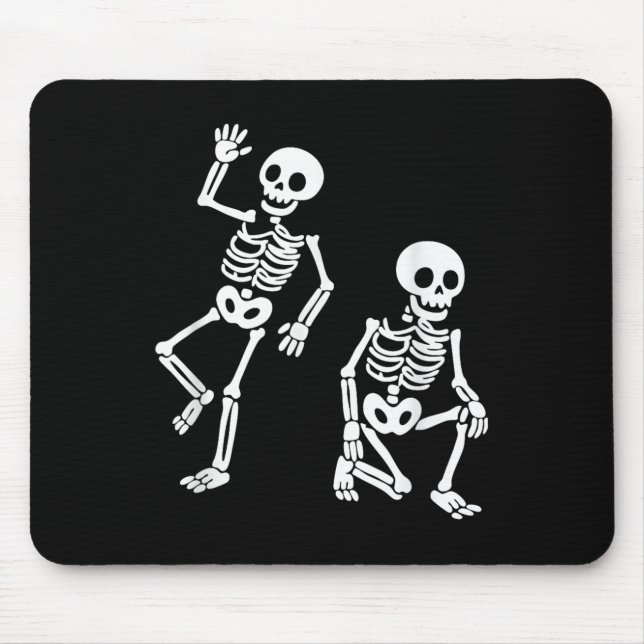 Tapis De Souris Subtil message caché anti Trump Danser Squelette (Devant)
