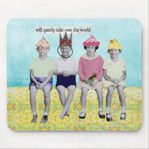 Tapis De Souris Succédez le monde rétro Mousepad humoristique