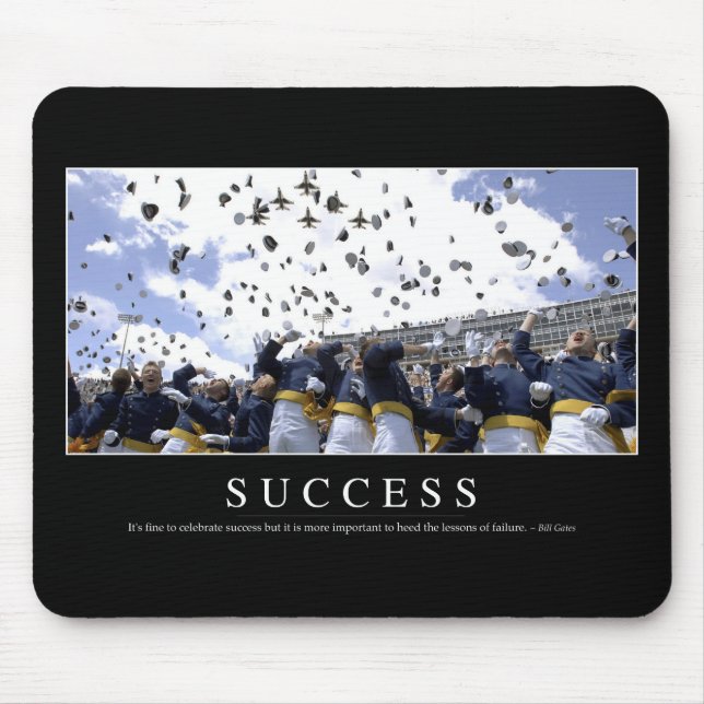Tapis De Souris Succès : Citation inspirante (Devant)
