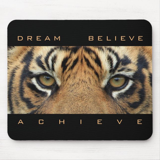 Tapis De Souris Succès Citer Dream Croire Atteindre Horizontal (Devant)