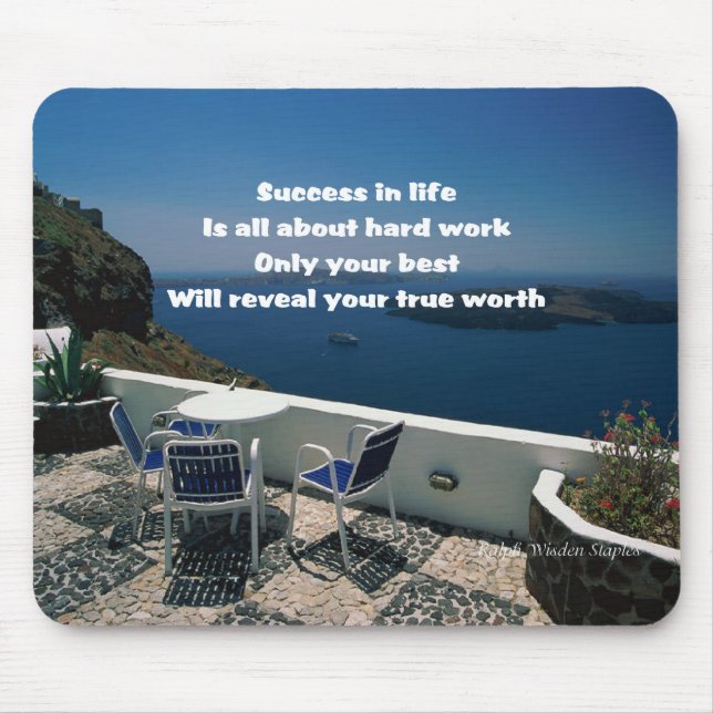 Tapis De Souris Succès dans la vie (Devant)