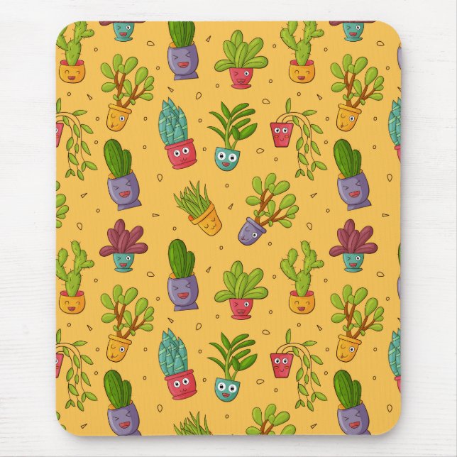 Tapis De Souris Succulent Désert Mousepad (Devant)