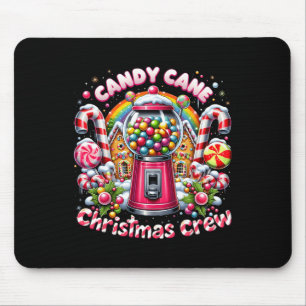Tapis De Souris Sucre de canne de Noël Crew House Candy Sécurité C