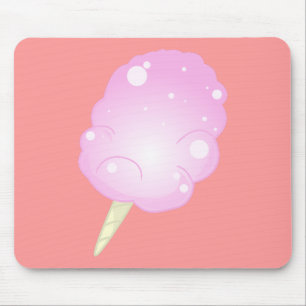 Tapis De Souris Sucrerie de coton Mousepad - rose