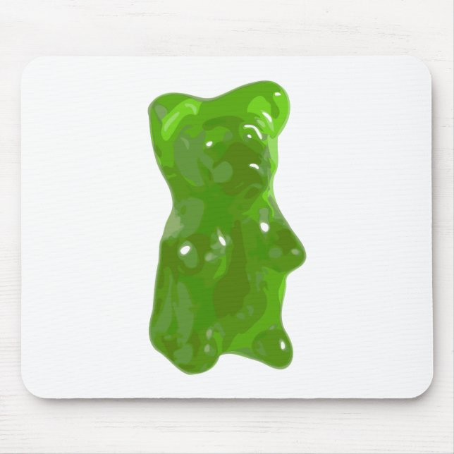 Tapis De Souris Sucrerie gommeuse verte d'ours (Devant)