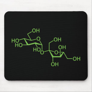 Tapis De Souris Sucrose Sugar Molecule Chemical Diagram