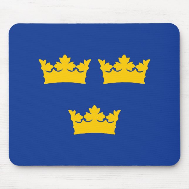 Tapis De Souris Suédois trois couronnes, couronne de tre (Devant)