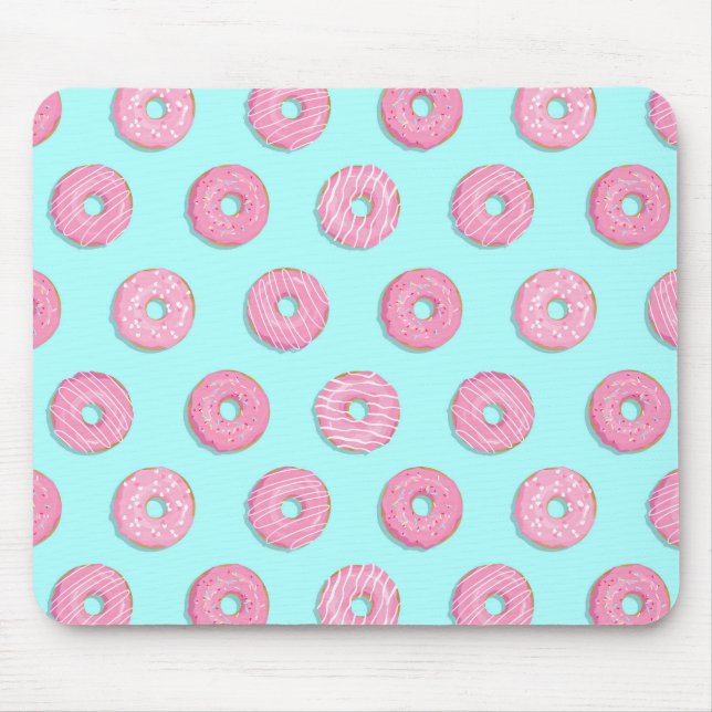 Tapis De Souris Sugar Sweet Pink Glazed Donuts (Devant)