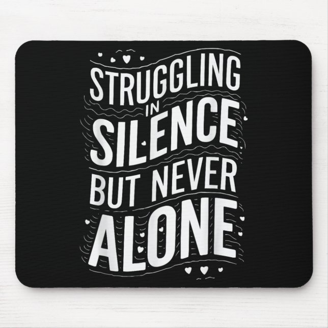 Tapis De Souris Suicide Awareness Depression Anxiety Mental Health (Devant)