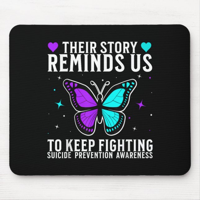 Tapis De Souris Suicide Awareness Suprt Suicide Prevention Awarene (Devant)