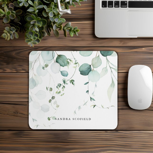 Tapis De Souris Summer Green Eucalyptus (Créateur téléchargé)