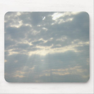 Tapis De Souris Sun brillant par des nuages Mousepad