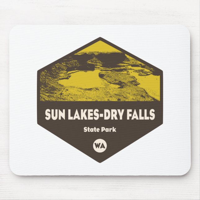 Tapis De Souris Sun Lakes-Dry Falls State Park Washington (Devant)
