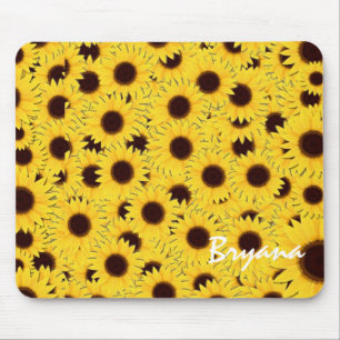Tapis De Souris Sunflower Country Floral Ordinateur Souris