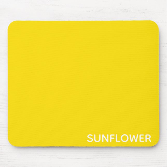 Tapis De Souris Sunflower jaune Nom de la couleur (Devant)