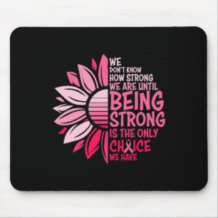Tapis De Souris Sunflower rose Cancer du sein Sensibilisation Femm