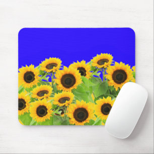 Tapis De Souris Sunflowers Mouse Pad Ukraine Flag Colors - Freedom